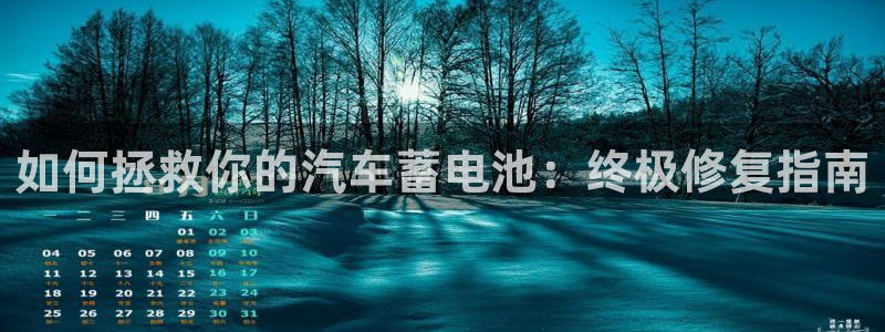 优发国际官方网手机版下载苹果：如何拯救你的汽车蓄电池：终极修复指南
