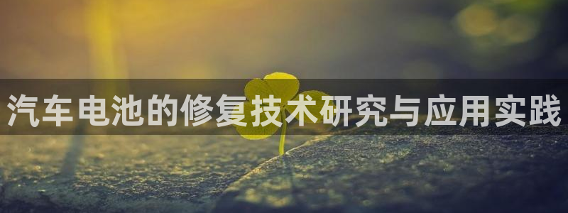 优发国际官网网站登录：汽车电池的修复技术研究与应用实践