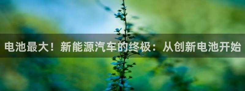 优发国际网官网17o8：电池最大！新能源汽车的终极：从创新电池开始