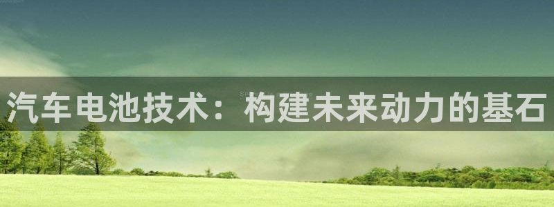 优发国际手机版官网下载：汽车电池技术：构建未来动力的基石